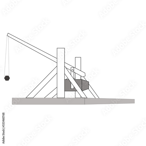 The trebuchet was a giant 1st Class lever in which the fulcrum was closer to the effort force for teaching material