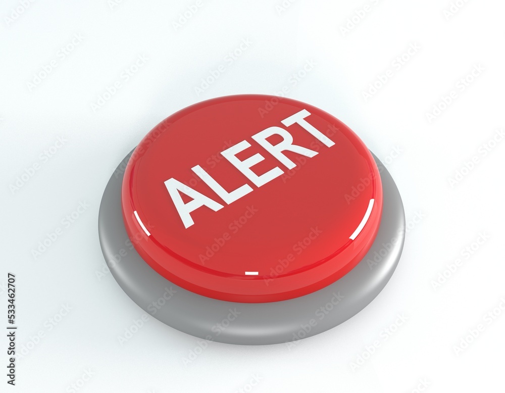 Red Button 3d Red Button 3d
