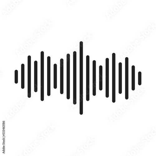 Sound wave  audio music icon