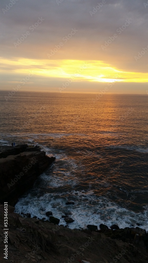 Fototapeta premium sunset from the peruvian coast