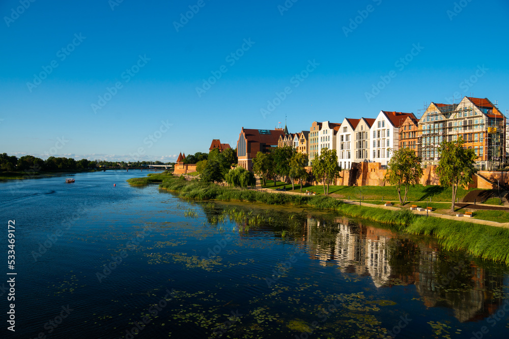 Fototapeta premium panorama of the city of malbork poland europe