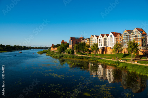 panorama of the city of malbork poland europe