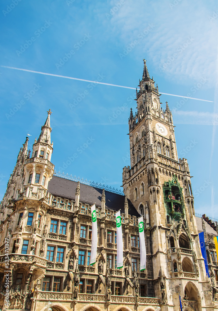 Fototapeta premium Munich city center, chapel. Selective focus.