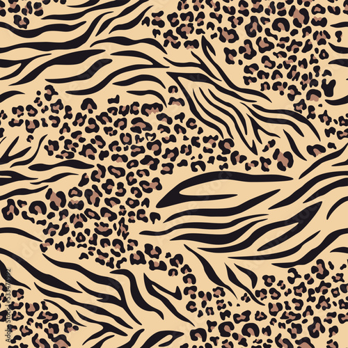 
Animal print zeba leopard seamless texture mix for printing clothes, paper, fabric.