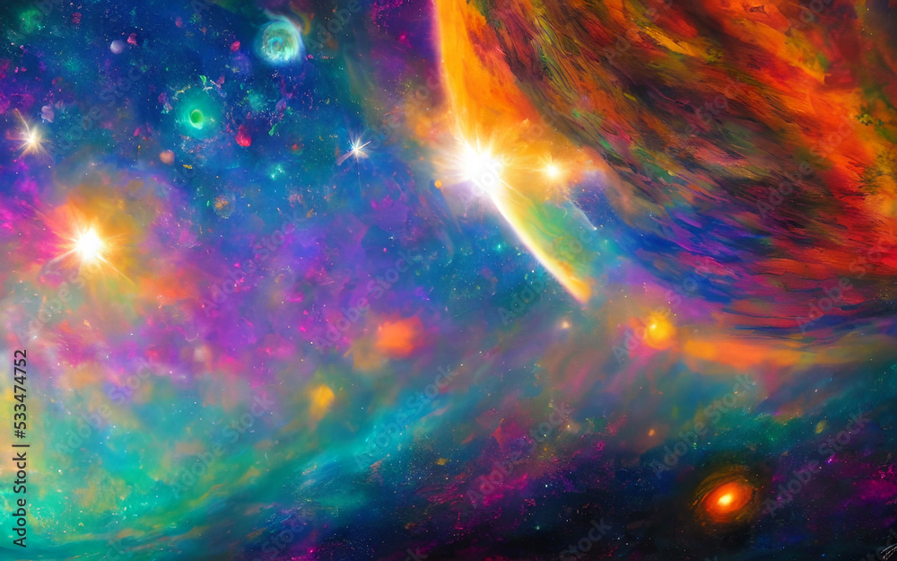 Φωτογραφία The colors in the picture are so bright and happy that they make me feel like I am on a cloud