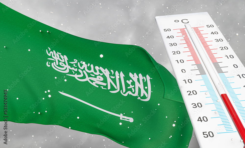 Winter in Saudi Arabia with severe cold, negative temperature, Cold season in Saudi Arabia