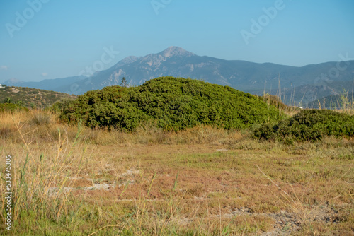 6. a old mountain on the island