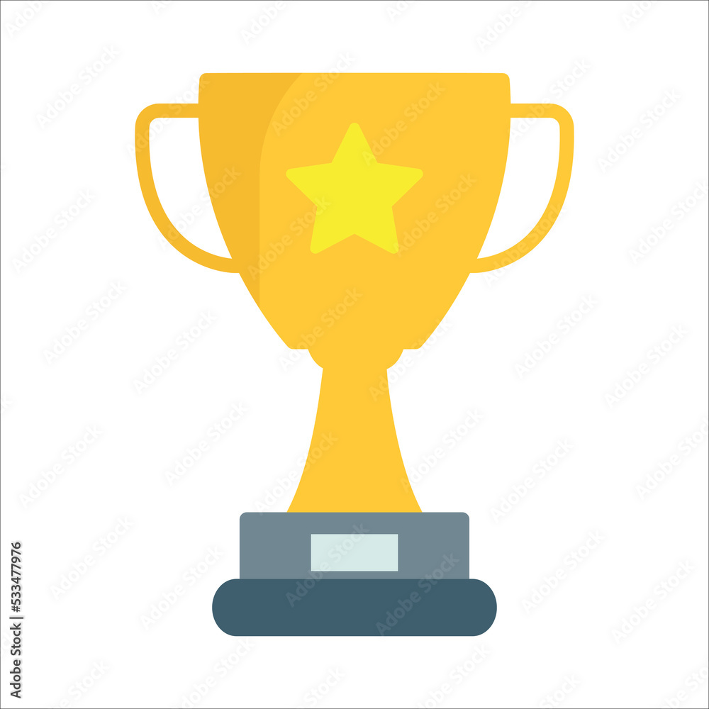 trophy icon vector design template