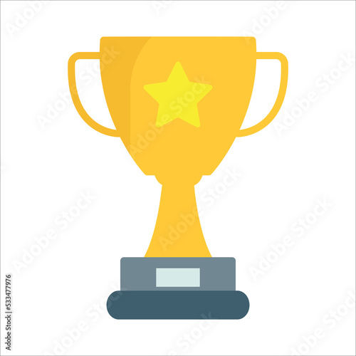 trophy icon vector design template