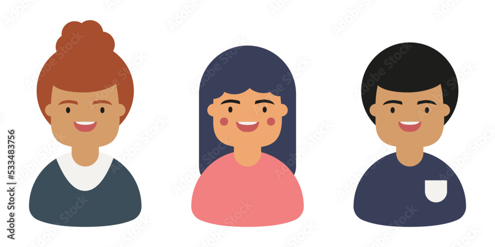 different modern people, flat design. Vector illustration different modern people, flat design. Vector illustration