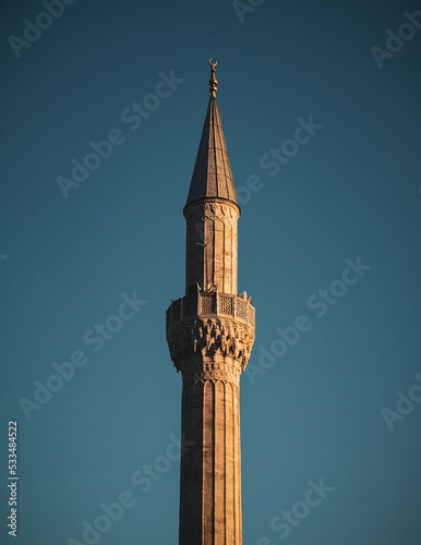 Photo minaret of mosque