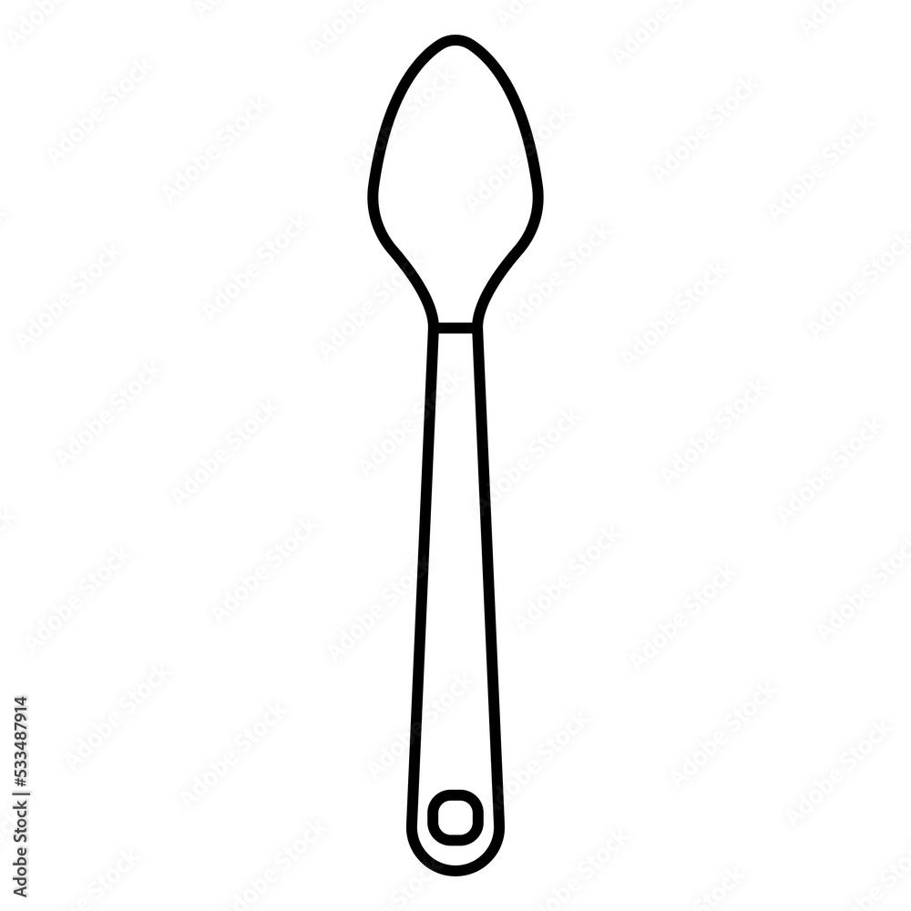 Icon vector spoon food cooking and line kitchen illustration dinner. Meal utensil cook outline restaurant and menu symbol cutlery isolated white. Dining tool equipment lunch and silverware sign Icon vector spoon food cooking and line kitchen illustration dinner. Meal utensil cook outline restaurant and menu symbol cutlery isolated white. Dining tool equipment lunch and silverware sign