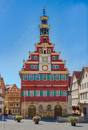 The old townhall on the Marktplatz Square, Esslingen/Neckar, Baden-Wuerttemberg, Germany, Europe