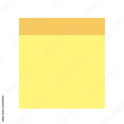 notebook paper, sticky notes 