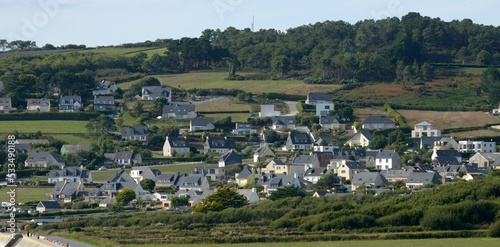 logements sur la côte à Telgruc-sur-Mer en Bretagne France	