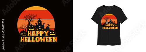 Halloween T-Shirt Halloween Vampire Costume T-Shirt Funny Halloween Party T-Shirt photo