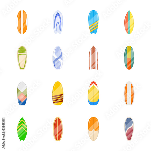 Trendy flat illustration of a longboard