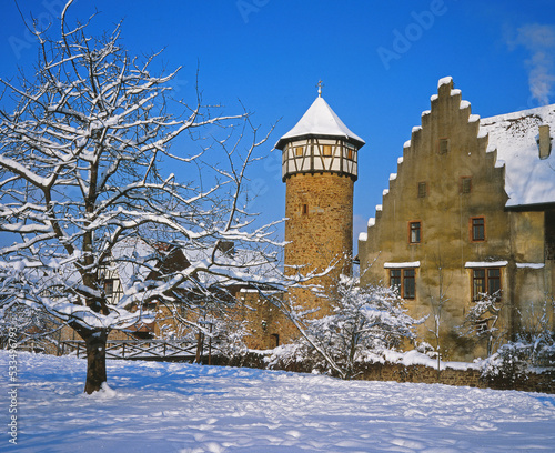 Burg in Michelstadt im Winter © Fotolyse