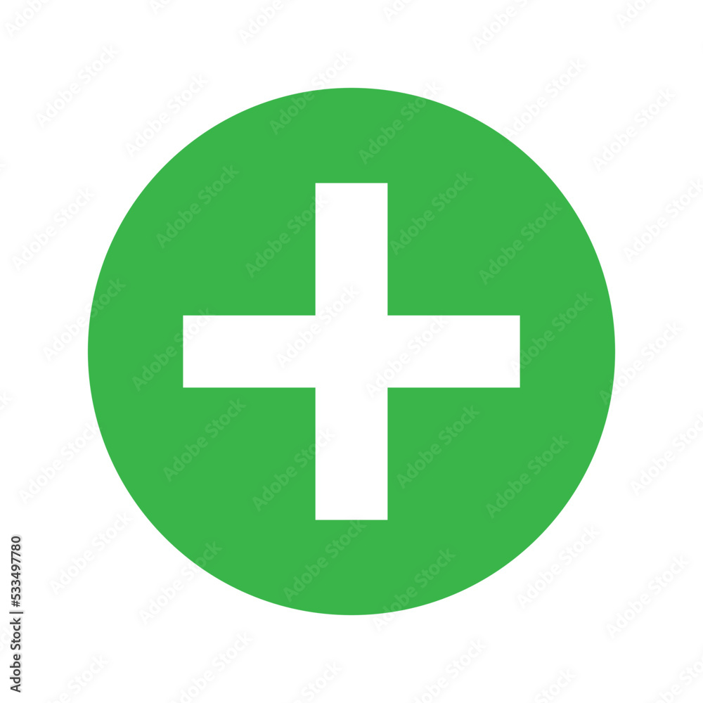 Plus icon vector illustration logo template for many purpose. Plus icon vector illustration logo template for many purpose.