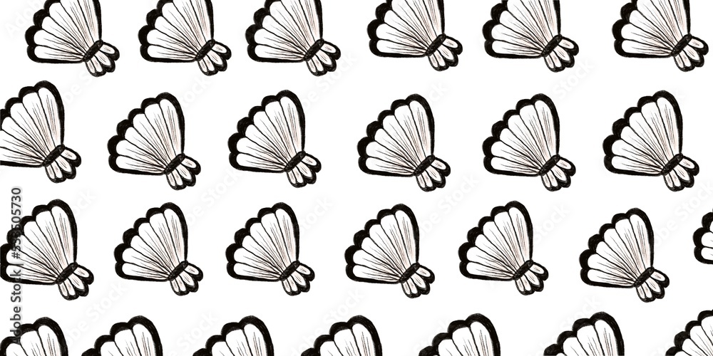 Background with charcoal shells
Background with charcoal shells
