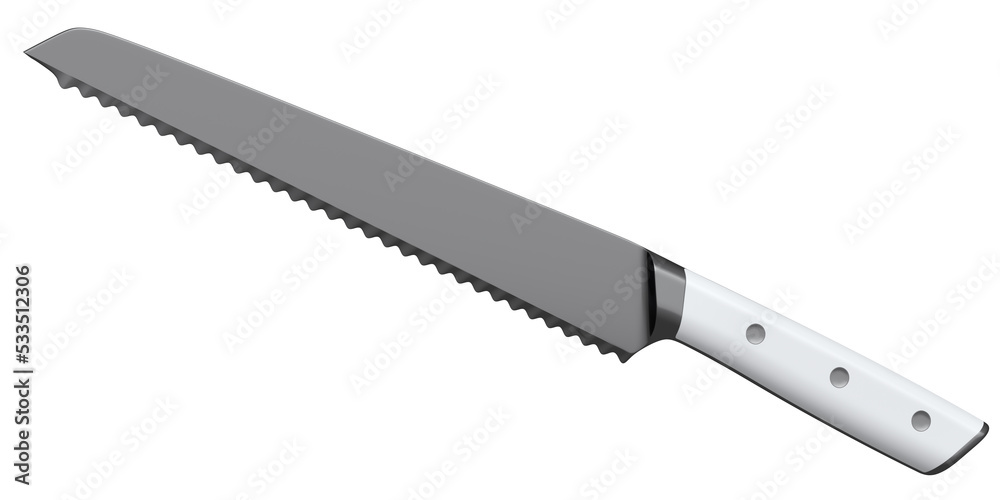 Chef's kitchen knife with a wooden handle isolated on white background. Chef's kitchen knife with a wooden handle isolated on white background.