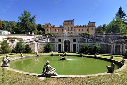 Fountain of Neptune in front of Villa della Regina photo