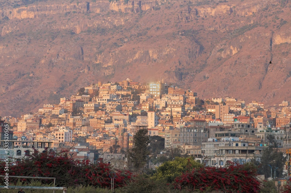 A view of the Yemeni city of Ibb