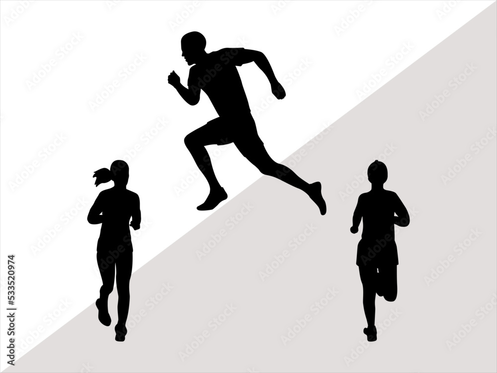 Runner SVG, Runner Clipart Svg, Running People, Runner cut files