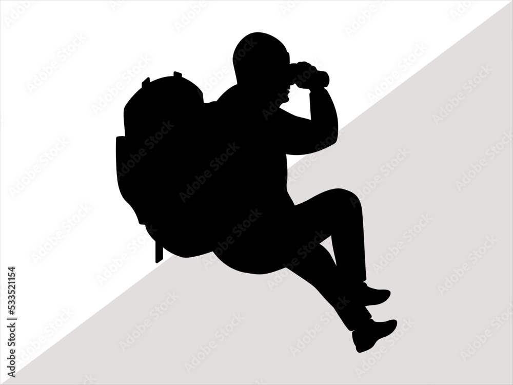 Hike Girl SVG File, Female Hiker Svg, Hiking Svg, Forest Hiking