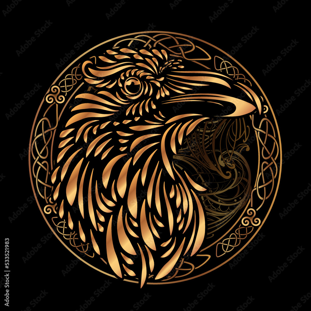 Buy Celtic Eagle Viking Tattoo Art Logo .svg .png Vector for Digital &  Printing Projects T-shirts, Coffee Mugs, Posters, Stickers Online in India  - Etsy