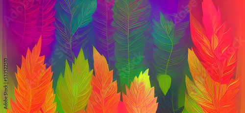 abstract colorful background, wallpaper texture, leaf