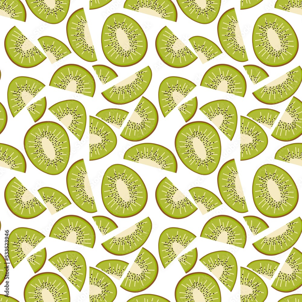 Summer fruit seamless kiwi pattern for wrapping paper and kids clothes print and fabrics and accessories Summer fruit seamless kiwi pattern for wrapping paper and kids clothes print and fabrics and accessories