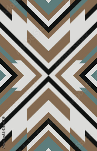 Geometric ethnic pattern seamless. Style ethnic American Aztec seamless colorful textile. Design for background,wallpaper,fabric,carpet,ornaments,decoration,clothing,Batik,wrapping,Vector illustration
