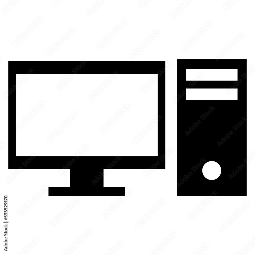computer workplace icon. Business people communication. Vector illustration. Stock image. computer workplace icon. Business people communication. Vector illustration. Stock image.