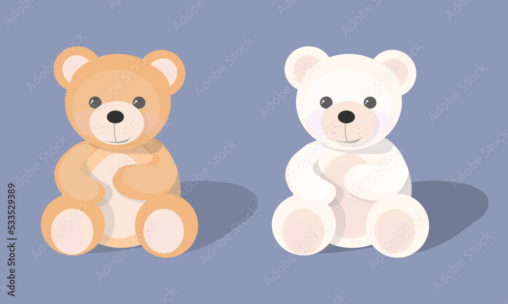 Set of two teddy bears Set of two teddy bears