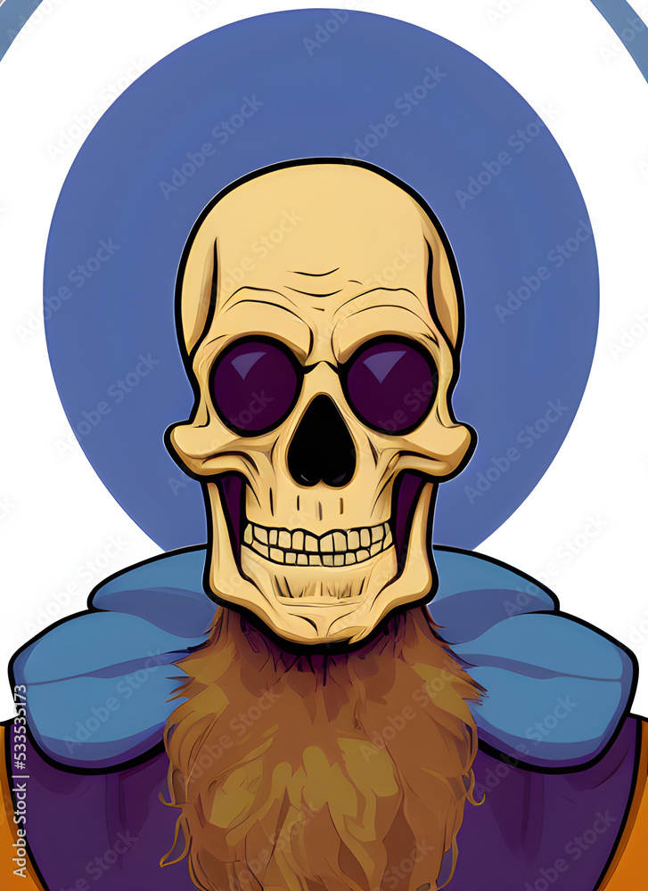 Beautiful illustration of a skull. Perfect for create stickers, t-shirts and other items. Beautiful illustration of a skull. Perfect for create stickers, t-shirts and other items.