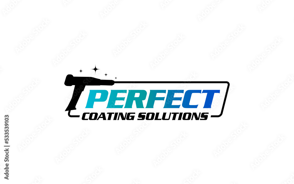 Illustration graphic vector of coating finishing services company logo design template