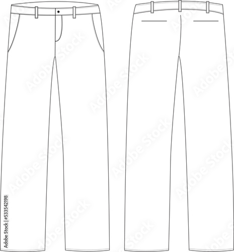 work pants, chino pants, vector