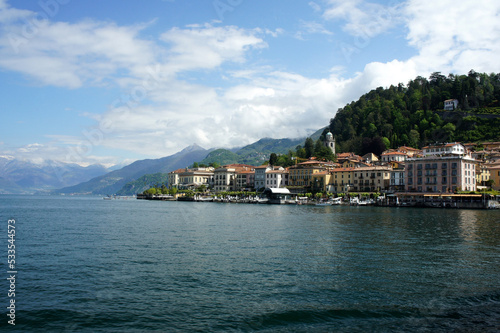 Landscapes of Italy.Spring on the shores of Lake Como. © valerijs