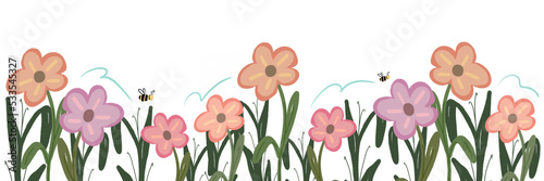 flowers  in the grass