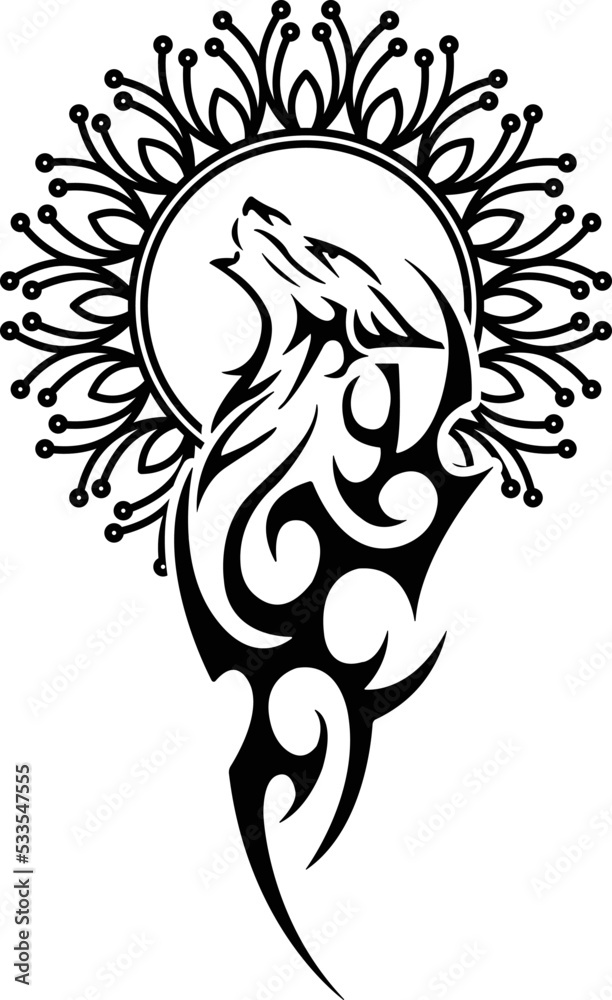 Wolf Silhouette Vector Wolf Silhouette Vector