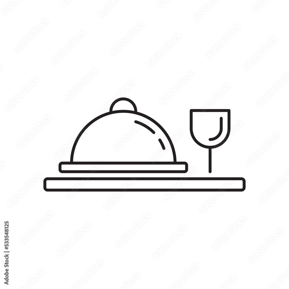 Fototapeta premium food tray icon