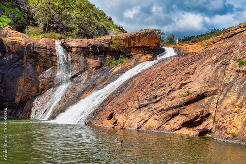 Serpentine Falls is one of Perth   s best waterfalls and is stunning  with ancient landforms  woodlands  and the Serpentine River valley gorge crossing through it.