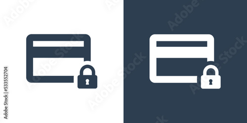 Protect card icon vector