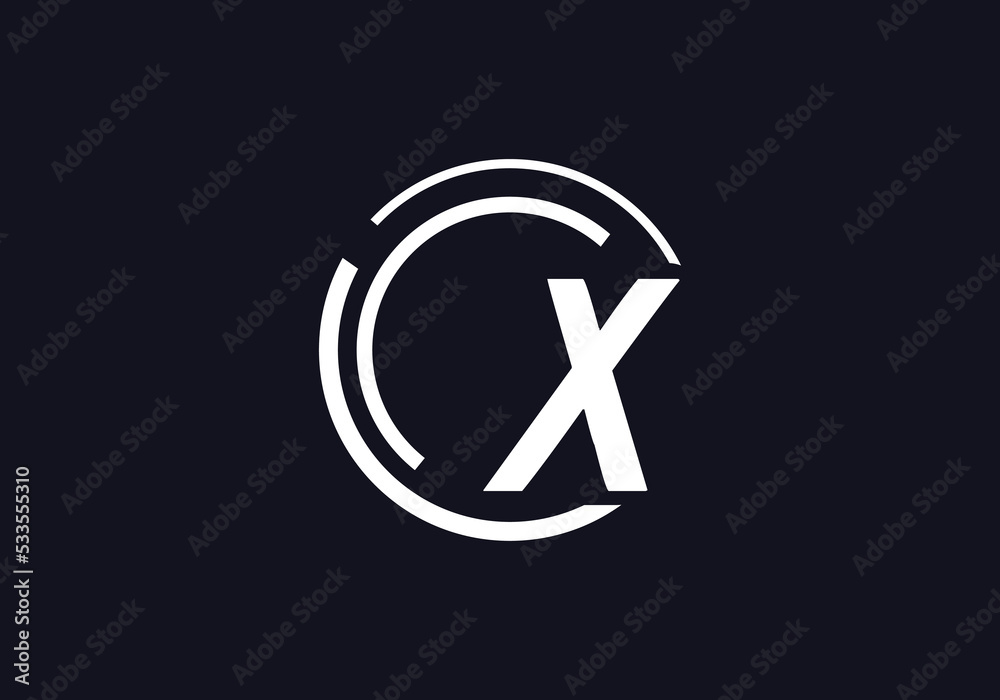 Tech circle vector and technology logo design X Tech circle vector and technology logo design X