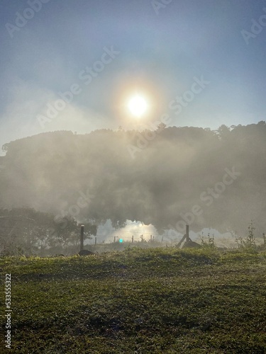 morning in the mountains