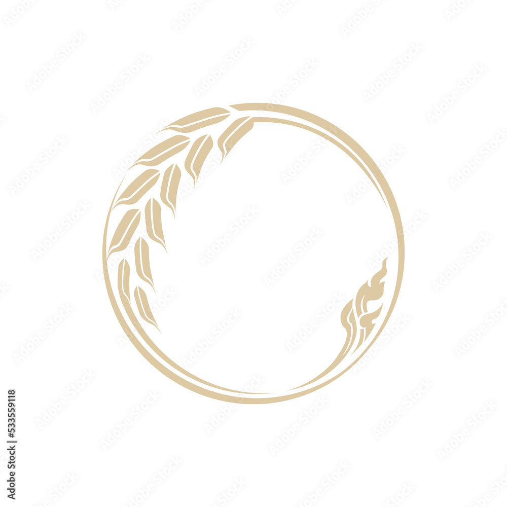 paddy rice premium organic natural product banner logo vector design paddy rice premium organic natural product banner logo vector design