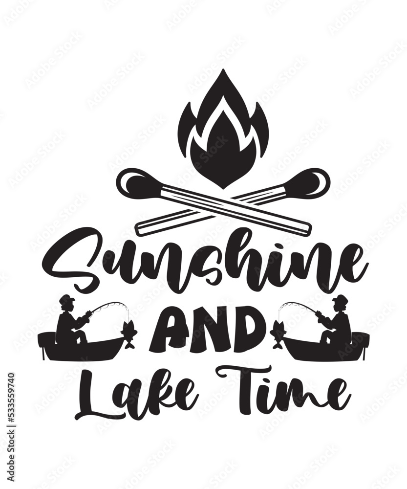 Lake bundle svg, Lake quotes svg, Lake svg, Fishing svg, Lake life svg