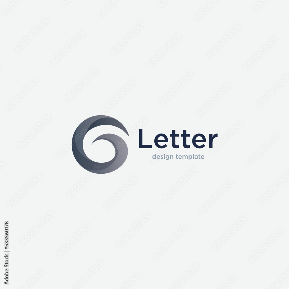 simple letter G template elements