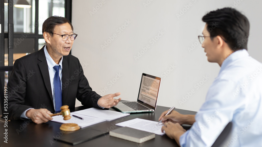 Attorney or judge provides legal advice to the client in the courtroom, Ethics in the courts include justice and impartiality, Legal consultant, Scales of justice, Law hammer, Litigation and justice. Attorney or judge provides legal advice to the client in the courtroom, Ethics in the courts include justice and impartiality, Legal consultant, Scales of justice, Law hammer, Litigation and justice.